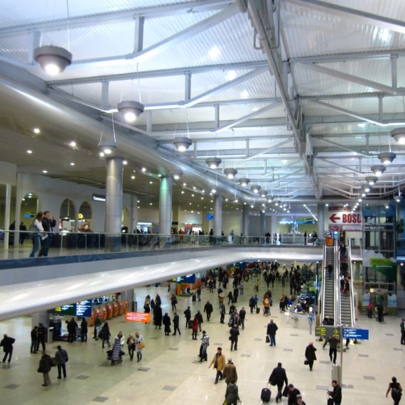 5. Les intérieures de l’Aéroport International de Domodedovo à Moscou