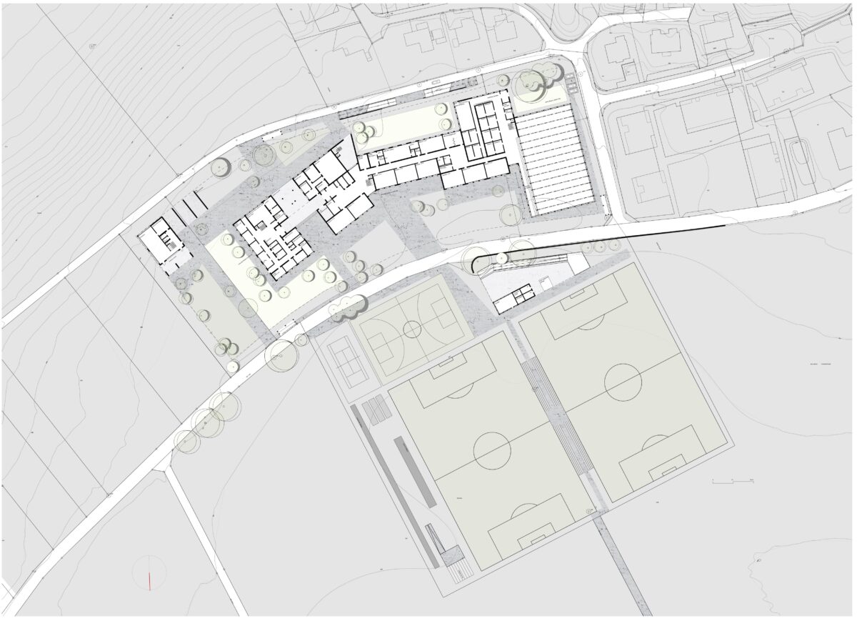 Le centre scolaire et sportif Champagne (concours de projets d&rsquo;architecture)