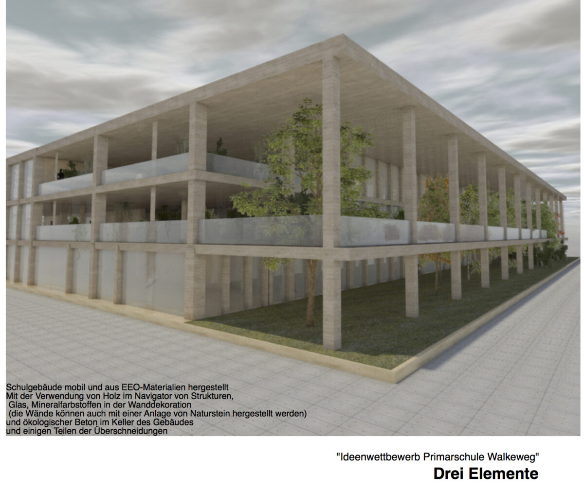 Neubau Primarschule Walkeweg, Basel  Ideenwettbewerb