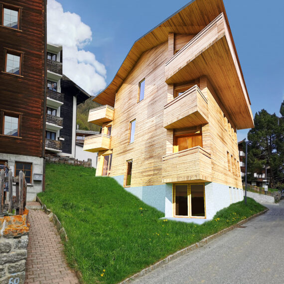 Chalet à Saas Fee Visualisation Demande préalable