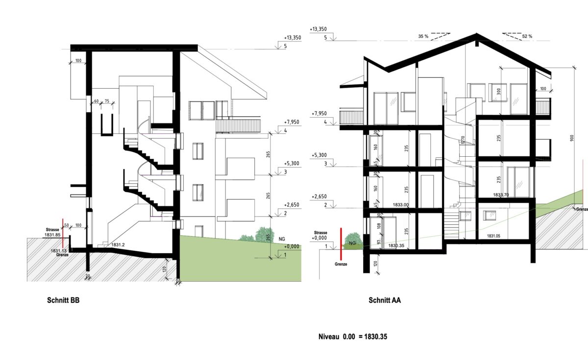 Chalet Saas Fee Avant Projet