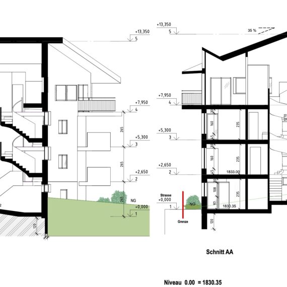 Chalet Saas Fee Avant Projet